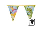 Vlaggenlijn Dino party 6m 30x20cm