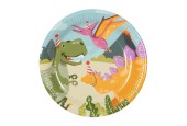 Assiettes en carton Dino party set de 10 pièces Ø23cm