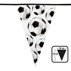 Ligne de drapeau Football 6m 30x20cm 100% polyéthylène
