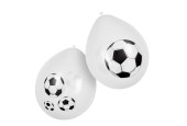 Ballons Football en latex double face lot de 6 pièces Ø25cm