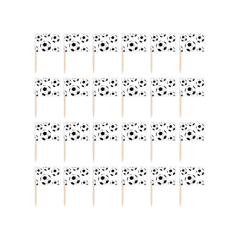 Bâtons de drapeau Football, lot de 24 pièces