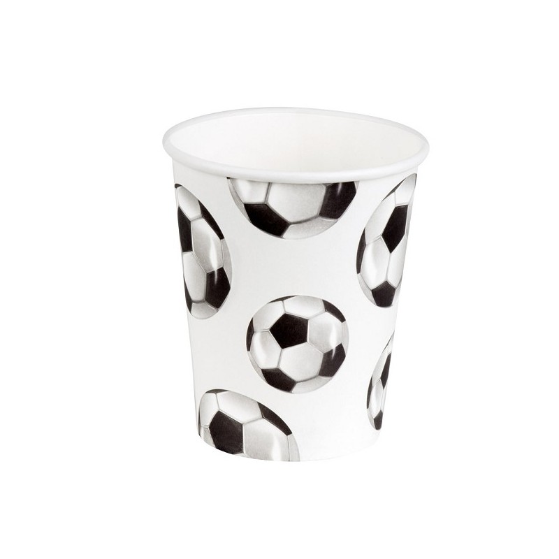 Gobelets en papier Football set de 10 pièces 21cl