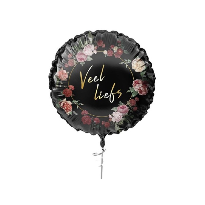 Folieballon "Veel liefs" Ø45cm
