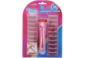Scheermessenset 21-delig 3blades women- Scheermes met 20 navulmesjes