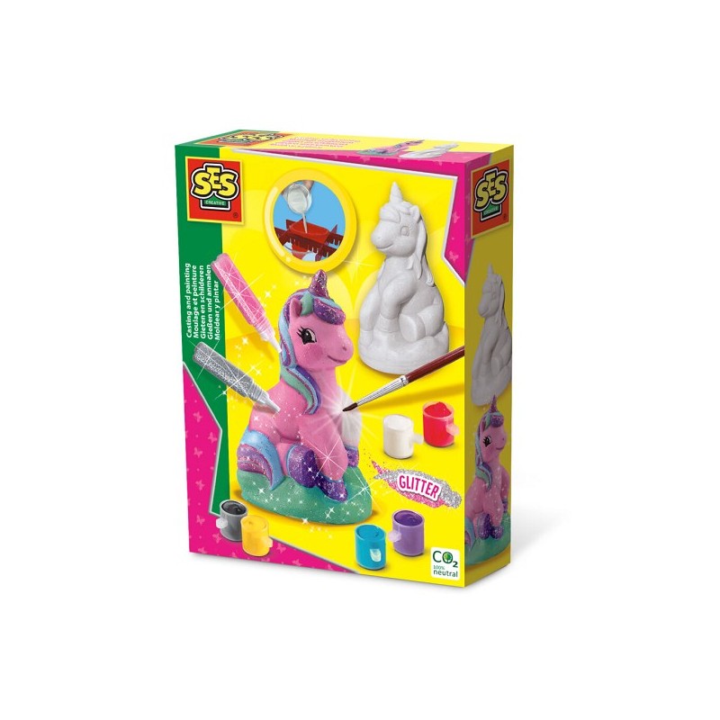 Ses Gieten en schilderen - Unicorn- Gips gieten