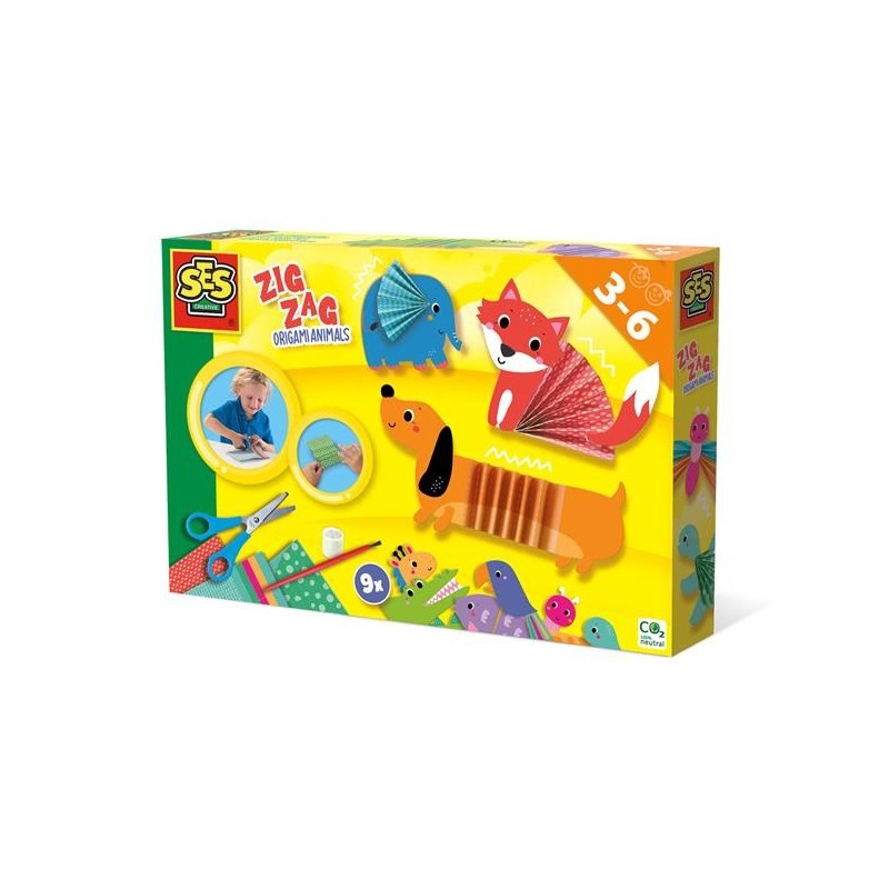 Ses Zig zag origami dieren