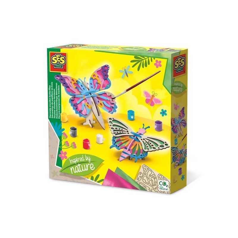 Ses Décorer des papillons en bois - Inspirés par la nature