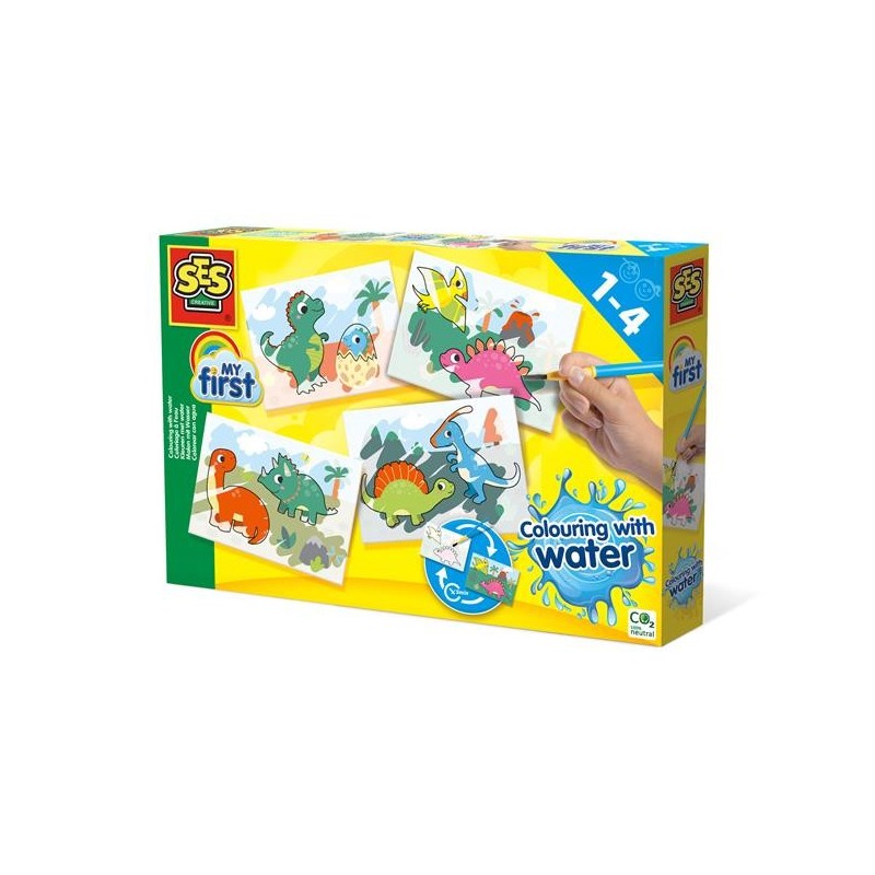 Ses Coloriage à l'eau - Dinos