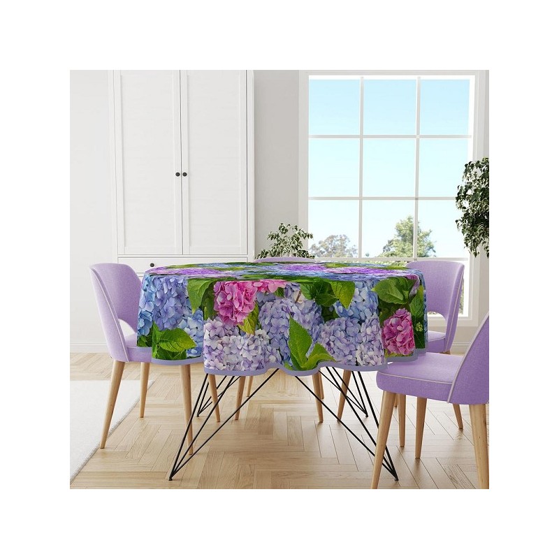 Tafelzeil rond Hortensia 160cm