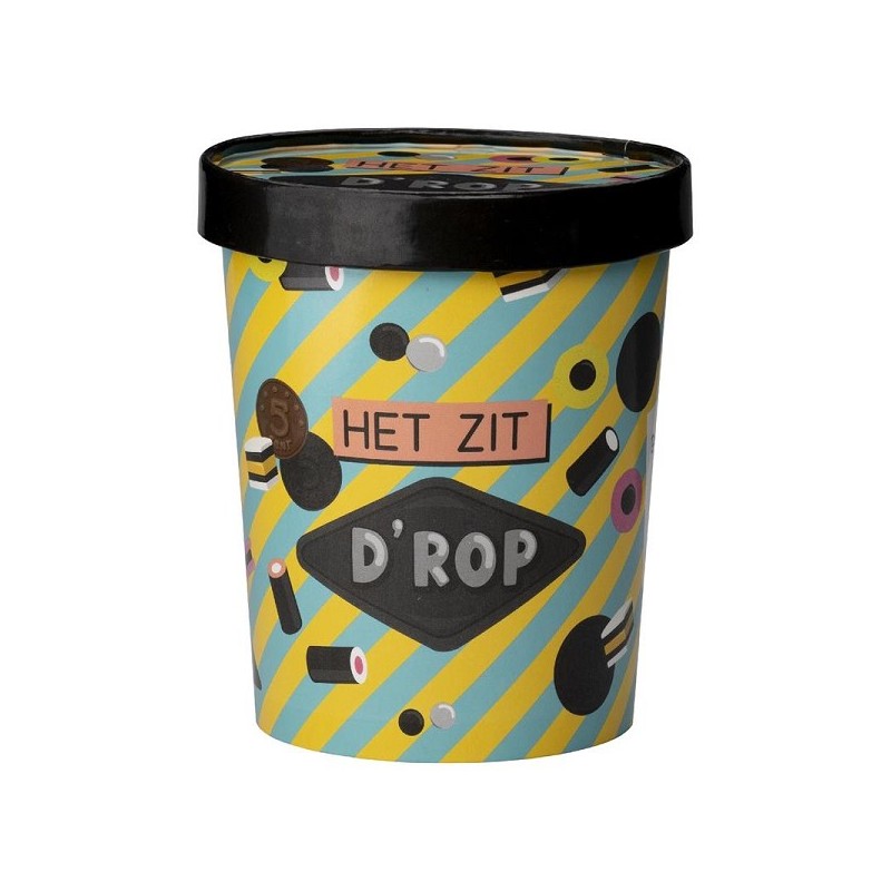 Paperdreams Snoepbeker Ø12x14cm - Het zit d'rop