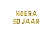 Paperdreams Folie ballon letterslinger - Hoera 50 jaar