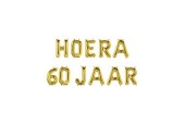 Paperdreams Folie ballon letterslinger - Hoera 60 jaar
