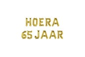 Paperdreams Folie ballon letterslinger - Hoera 65 jaar