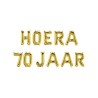 Paperdreams Folie ballon letterslinger - Hoera 70 jaar
