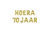 Paperdreams Folie ballon letterslinger - Hoera 70 jaar