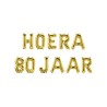 Paperdreams Folie ballon letterslinger - Hoera 80 jaar