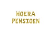 Paperdreams Guirlande de lettres en ballons en aluminium - Hoera Pensioen