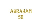 Paperdreams Folie ballon letterslinger - Abraham 50