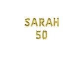 Paperdreams Folie ballon letterslinger - Sarah 50