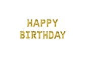 Paperdreams Folie ballon letterslinger - Happy birthday