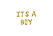 Paperdreams Folie ballon letterslinger - Its a boy