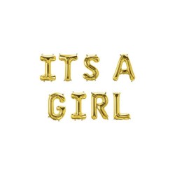 Paperdreams Guirlande de lettres en ballons aluminium - C'est une fille