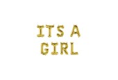 Paperdreams Folie ballon letterslinger - Its a girl
