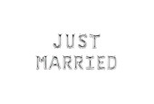 Paperdreams Folie ballon letterslinger - Just married