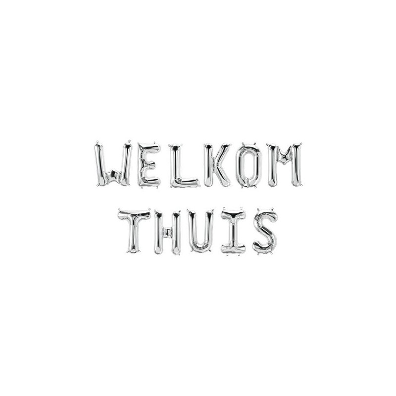 Paperdreams Guirlande de lettres en ballons aluminium - Welcome home