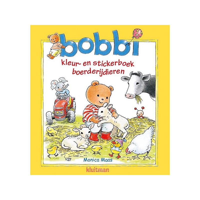 Kluitman Bobbi livre de couleurs et d'autocollants