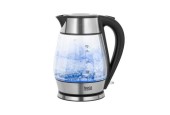 Teesa Bouilloire verre/acier inoxydable 1,7L noir