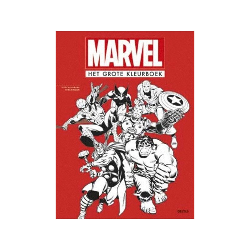 Deltas Marvel Le grand livre de coloriage