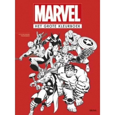 Deltas Marvel Le grand livre de coloriage