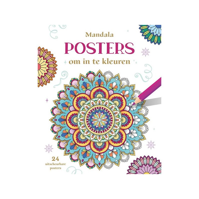 Affiches Deltas Mandala à colorier pour adultes