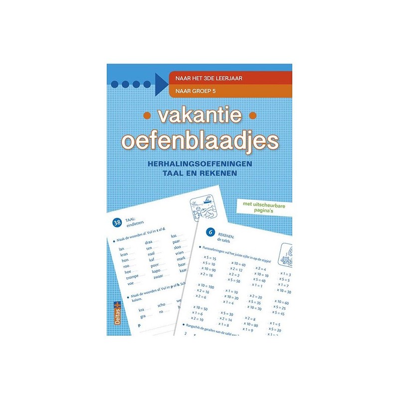 Deltas Vakantie oefenblaadjes - Naar het 3de leerjaar