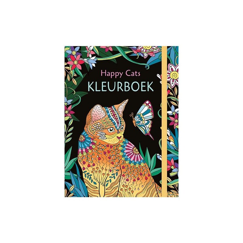Deltas Happy Cats kleurboek voor volwassenen