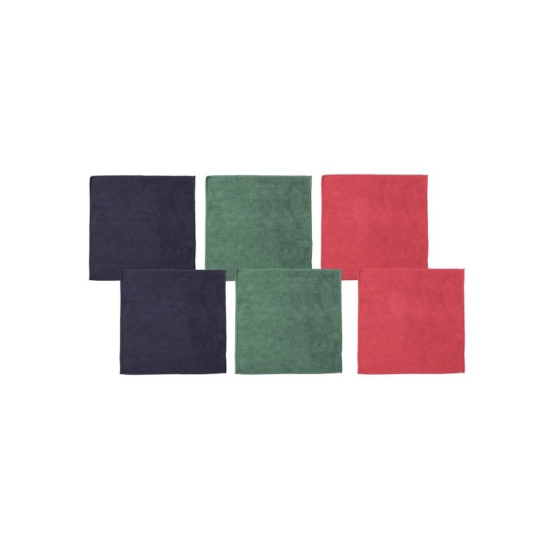 DDDDD chiffon en microfibre Billie 30x30cm combi set couleur pack de 6 pièces