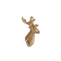 Sculpture cerf S or polystone 4x3x7cm