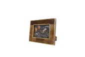 Fotolijst "Jim" (10x15) S naturel/goud hout 16,5x22x2cm