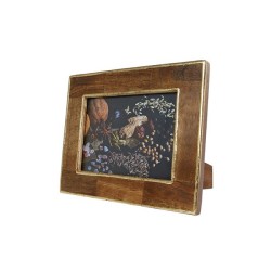 Fotolijst "Jim" (13x18) L naturel/goud hout 19x25x2cm