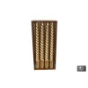 Tafelkaars  "Twist" metalic goud 2x2x20cm doosje a 4 stuks