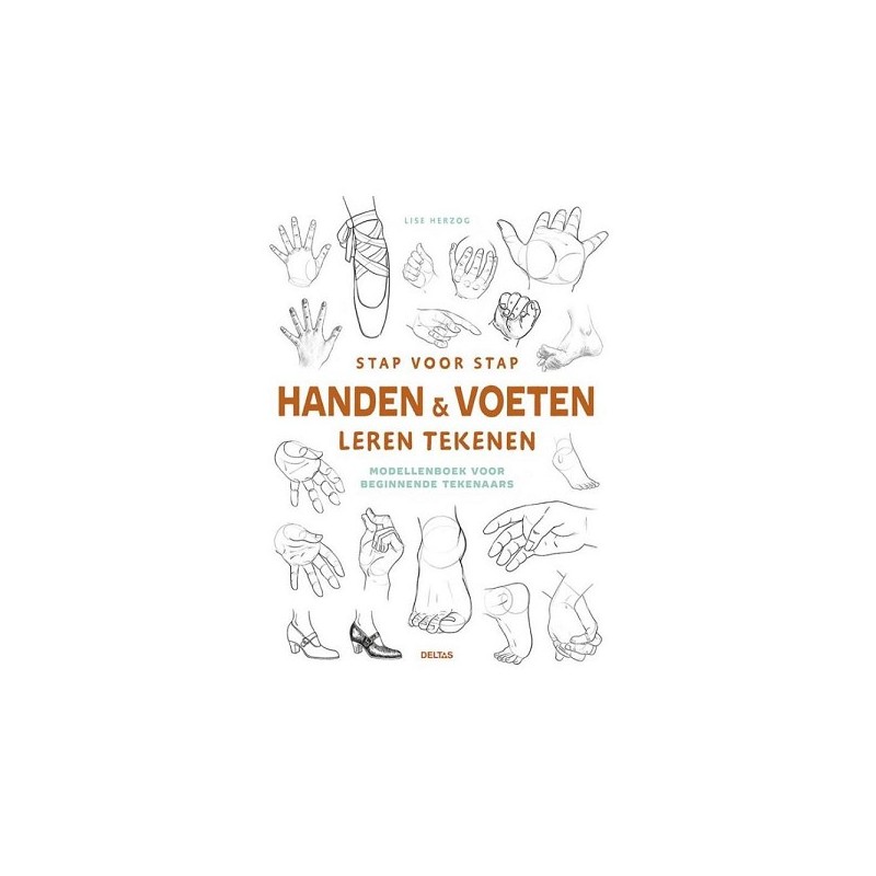 Deltas Stap voor stap handen en voeten leren tekenen