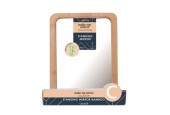 Make-up spiegel bamboe met standaard
