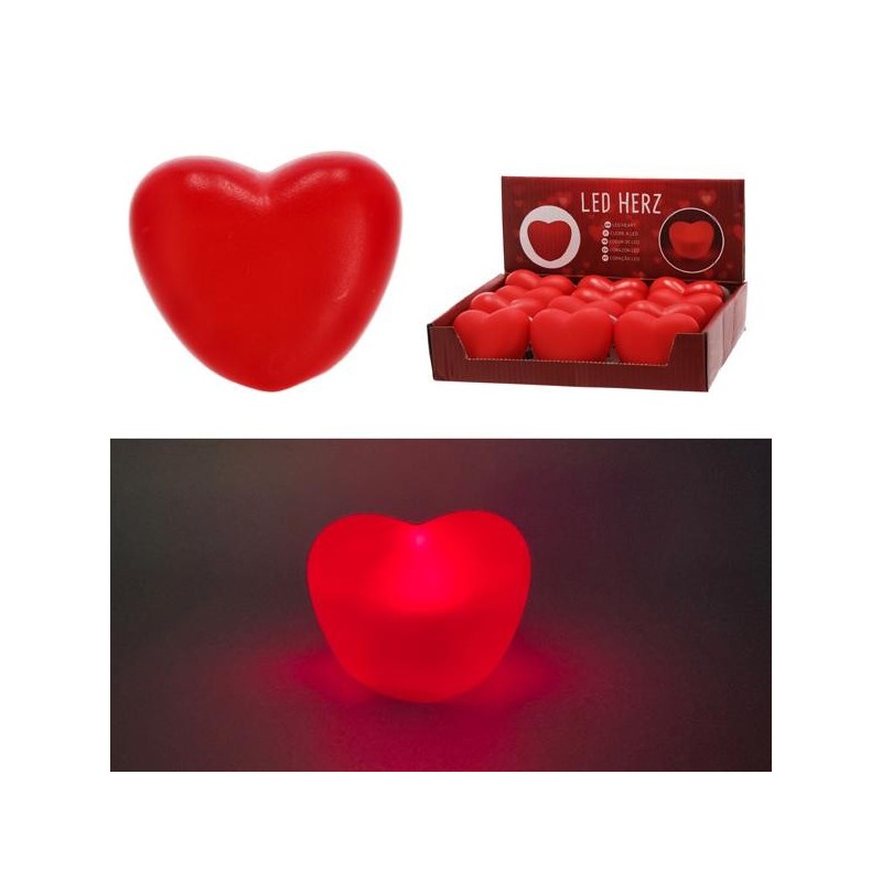 Tafellamp hart met LED B 5cm & H 6.5cm