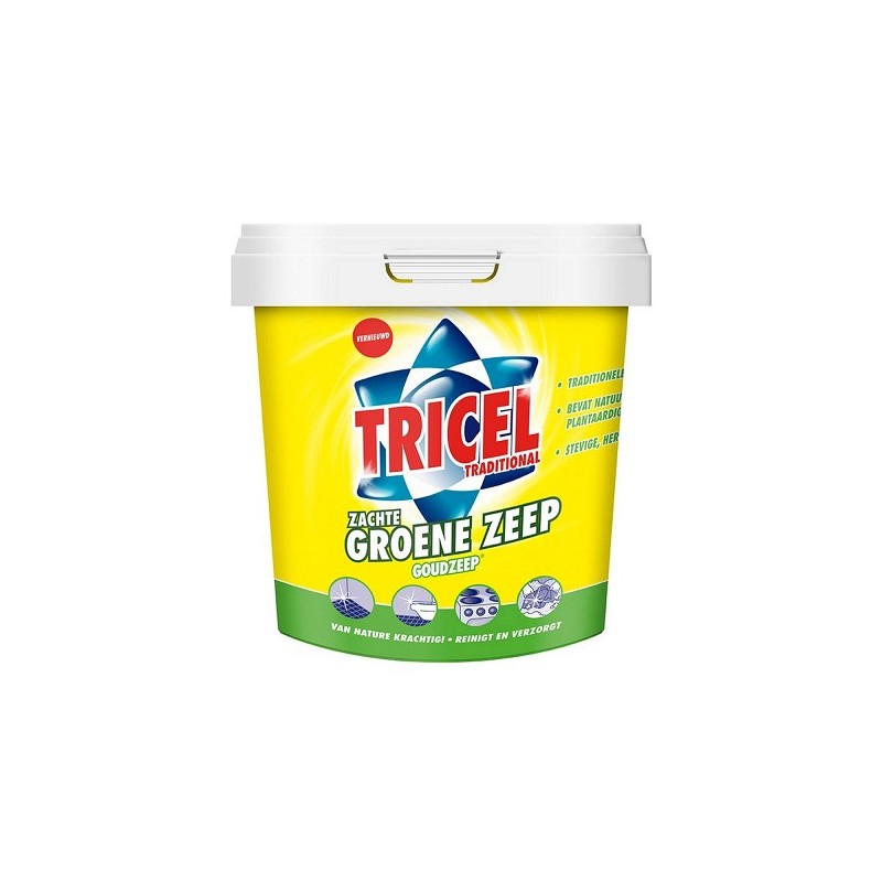 Tricel goudzeep 750gr(vloeibare groene zeep)