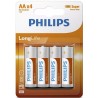 Philips batterijen Longlife AA R6 doos a 12 blisters van 4 stuks