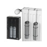 Bac d'évaporation d'eau en acier inoxydable, lot de 2 pièces. 20x5cm