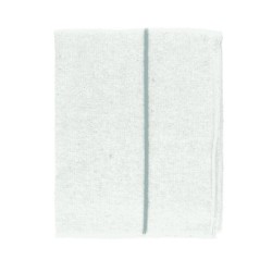 Balai tissé blanc rayé 70x80 cm, 10 pièces