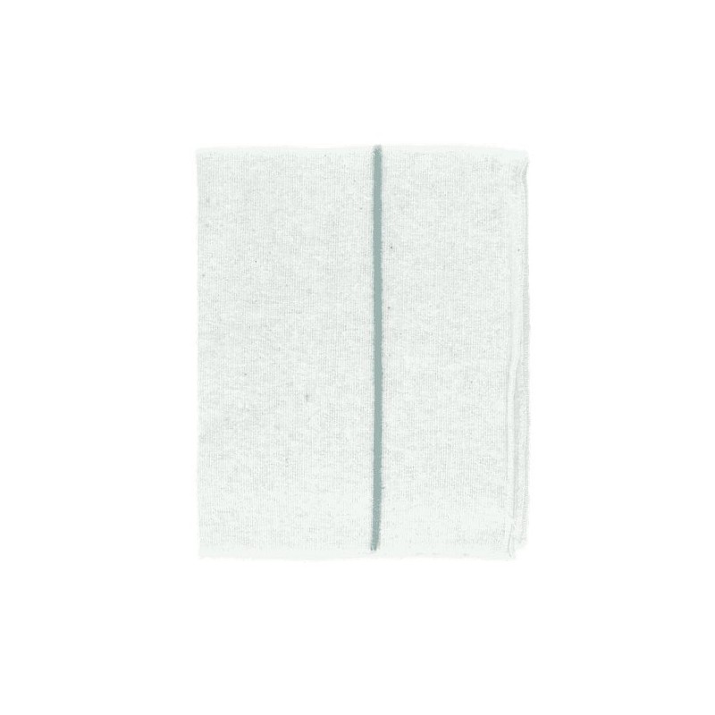 Balai tissé blanc rayé 70x80 cm, 10 pièces