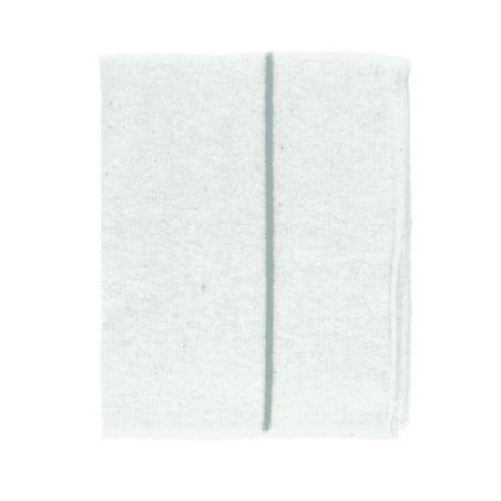 Balai tissé blanc rayé 70x80 cm, 10 pièces